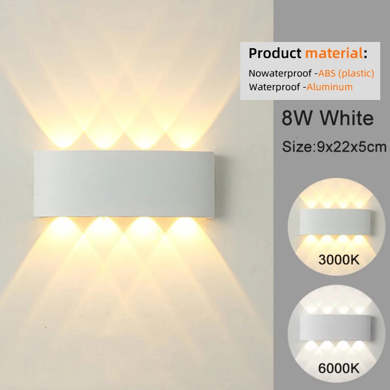 Aplique LED Moderno Interior/Exterior