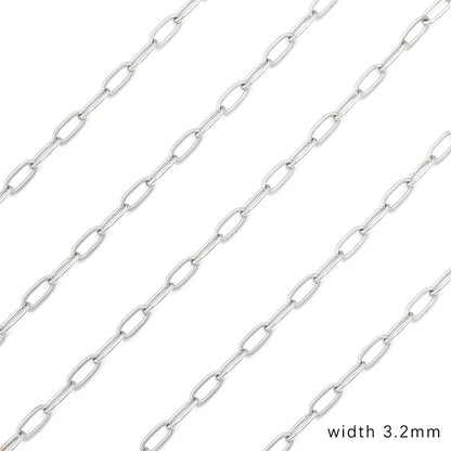 Cadena de acero inoxidable de 1M para hombres y mujeres, cadena de eslabones cubanos, gargantilla básica punk DIY, pulsera, joyería masculina de Hip Hop, regalo