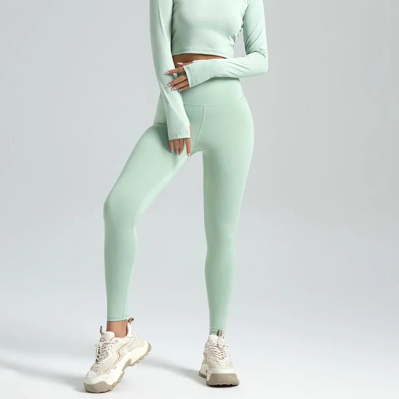 2025 New Sport Leggings for Women High Waist Yoga Leggings Soft Breathable Sports Tights Leggings Fitness Gym Elastic Pants Y2K