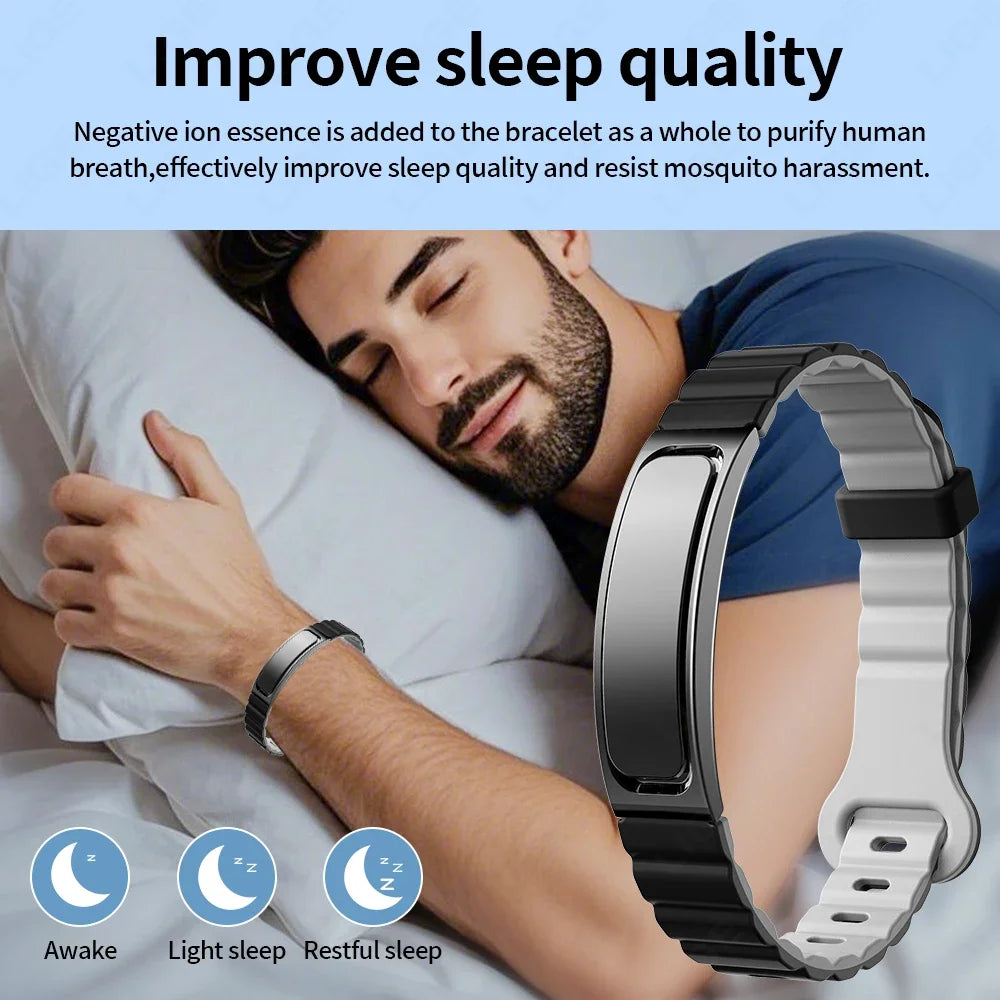 Fitness Tracker Smart Bracelet Men Activity & Sleep Heart Rate Tracker Wristband Sport Strength Training Watch for Android & IOS