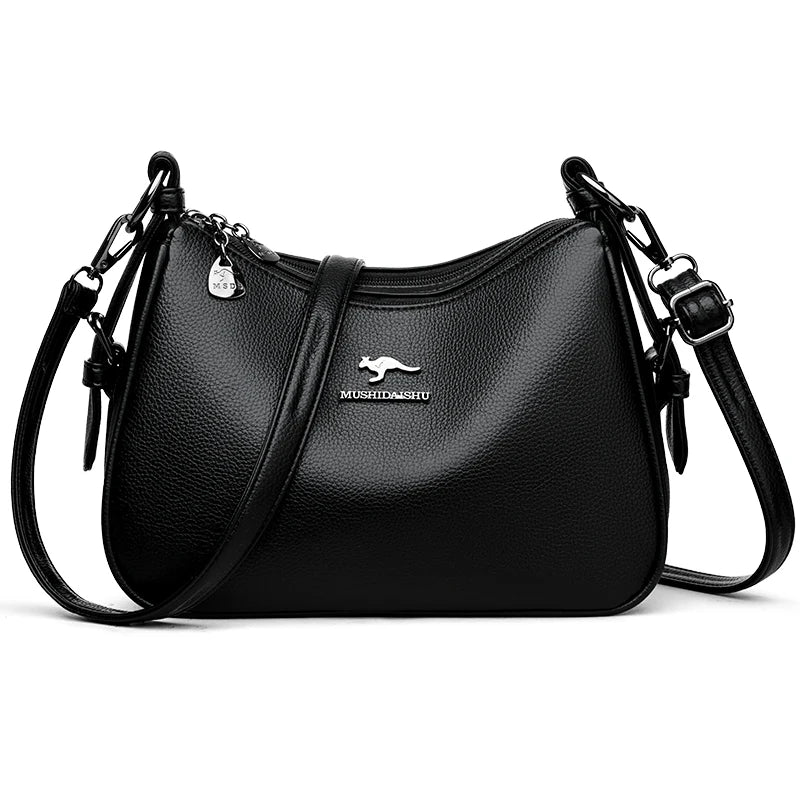 Luxury Designer Ladies Handbags New High Quality Leather Shoulder Bag For Women Female Retro And Minimalist Crossbody Bags Purse