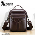 Bolso de mano nuevo para hombre, bandolera de piel auténtica, bolso de lujo para marido, bolso cruzado para hombre
