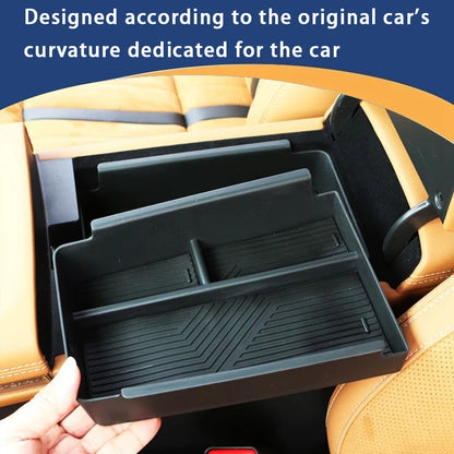 Car Storage Box For Mazda 6e EZ-6 J90A 2024~2027 Anti-dirty Armrest Center Console Boxes Wireless Charging Pads Auto Accessories