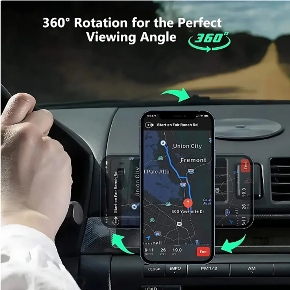 Magnetic Car Wireless Charger For iPhone 16 15 14 13 12 Pro Max Mini Macsafe Car Phone Holder Stand Mount Fast Charging Station