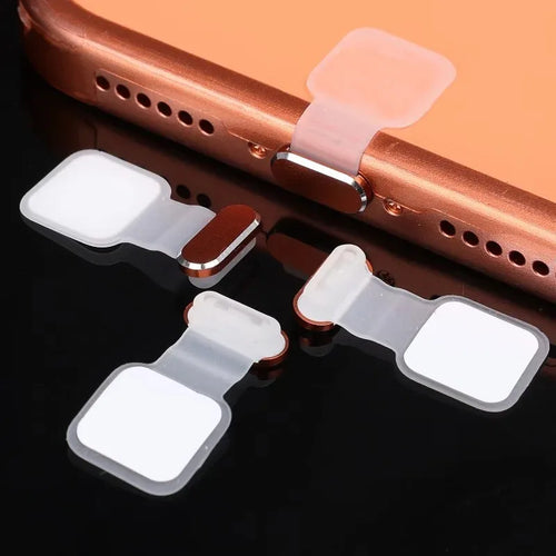 1-3Pcs USB Type C Metal Dust Plug Adhesive Charging Port Protectors Cap for iPhone 17 ProMax Anti-dust Dustplug Protective Cover