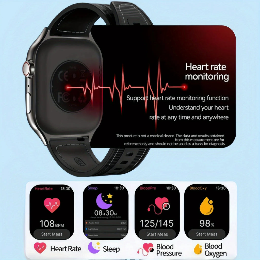 LAXASFIT Nuevo reloj inteligente delgado para hombre, pantalla AMOLED curvada de 2.01 pulgadas, llamada Bluetooth, seguimiento deportivo y de fitness, reloj inteligente para mujer