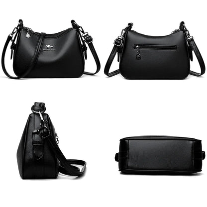 Luxury Designer Ladies Handbags New High Quality Leather Shoulder Bag For Women Female Retro And Minimalist Crossbody Bags Purse