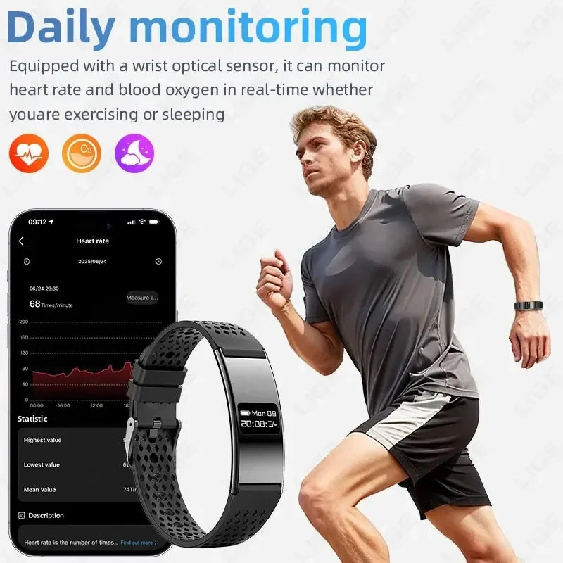 Health Smart Bracelet Ultralight Fitness Tracker Smart Wristband Heart Rate Sleep Monitor Pedometer Slim Smartwatch Android iOS