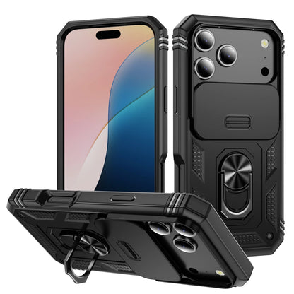 Camera Proctive Phone Case for IPhone 17 Air 16 16E 15 14 13 12 11 XS XR Pro Max Plus Cover With Ring Holder Heavy Duty