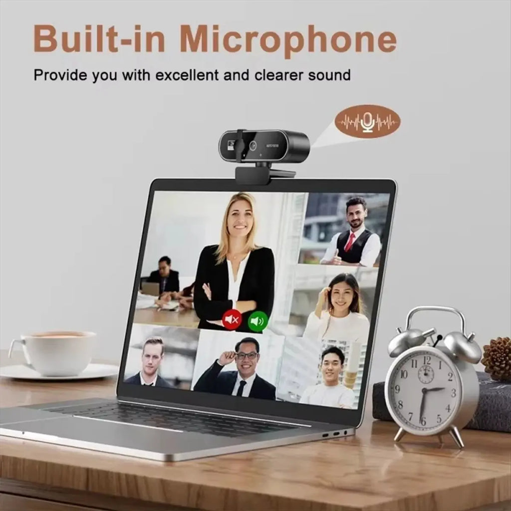 SWXF Webcam Video Camera Autofocus Streaming Web Cam with Microphone Full HD Webcams for PC Computer Laptop 1080P