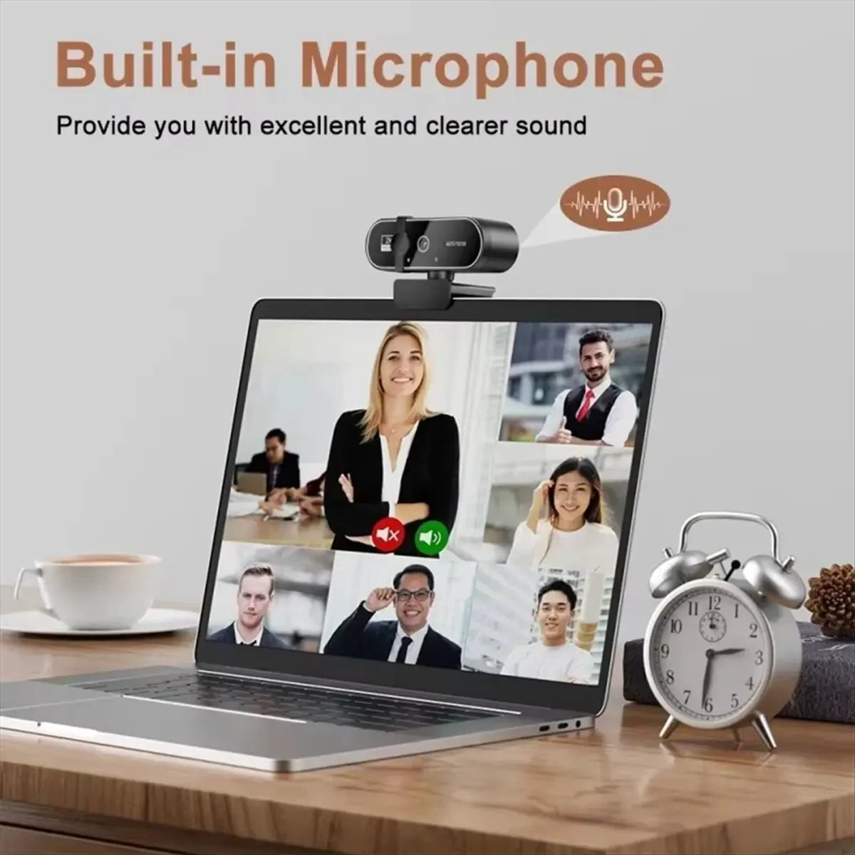 SWXF Webcam Video Camera Autofocus Streaming Web Cam with Microphone Full HD Webcams for PC Computer Laptop 1080P