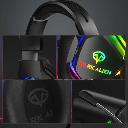 Auriculares Gaming Para PC/PS4/PS5 EKSA E1000 7.1 Surround RGB Auriculares Gaming con Cable USB y Micrófono con Cancelación de Ruido