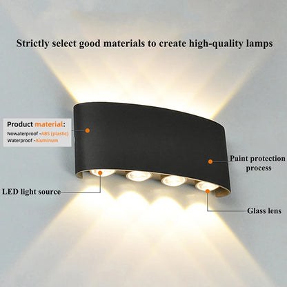 Aplique LED Moderno Interior/Exterior