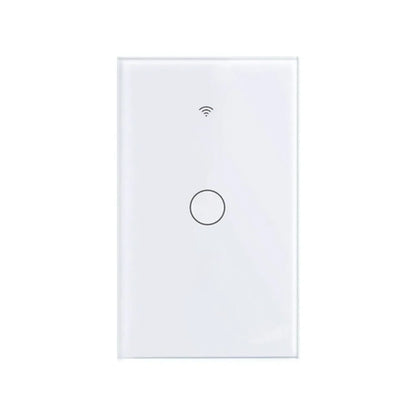 US Plug WiFi Smart Light Switch Single Open App Control Touch Sensor Switch Touch Control Remote Control Wall Switch Smart Home