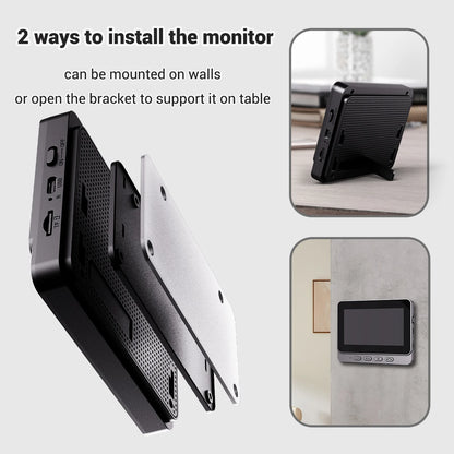 Smart Video Doorbell Outdoor Waterproof Intercom Doorbell Infrared Night Vision Audio Real-Time Monitoring Security Camera