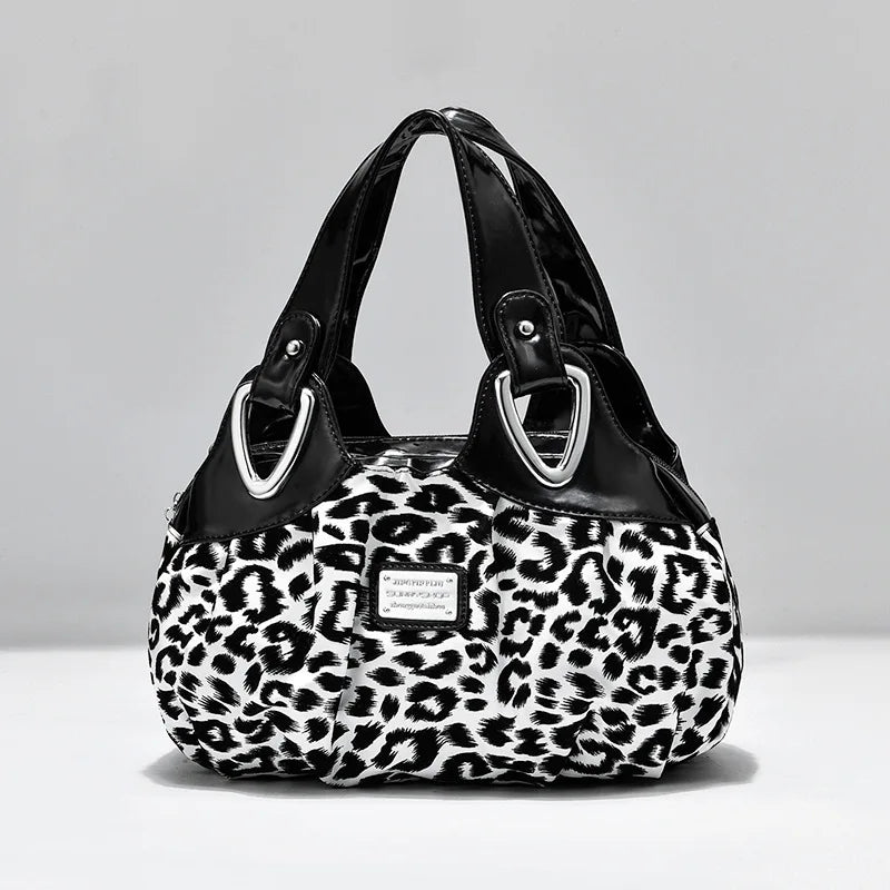 Luxury Handbag Women Printing PU Leather Handle Bag Fashion Brand Lady Tote Big Capacity Shoulder Bag Shopping Purse2024