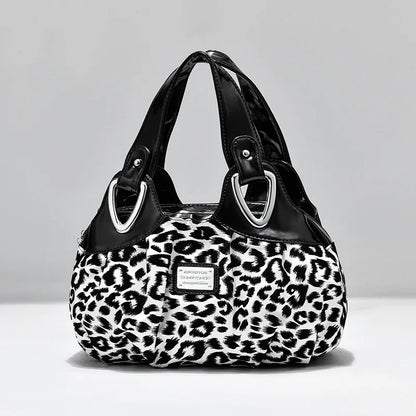 Luxury Handbag Women Printing PU Leather Handle Bag Fashion Brand Lady Tote Big Capacity Shoulder Bag Shopping Purse2024