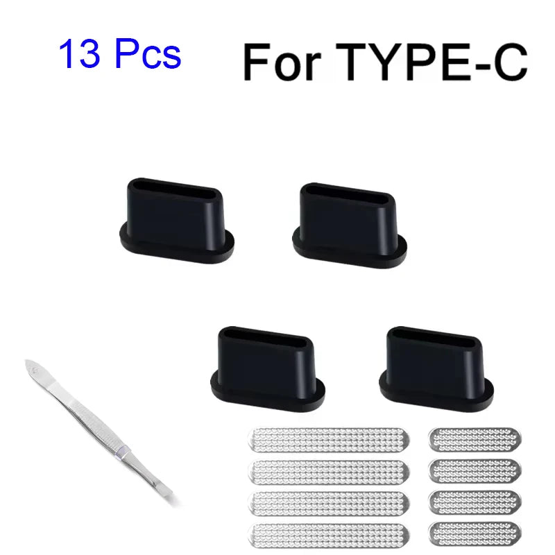 13pcs Universal Metal Mesh Anti Dust Proof Adhesive Net Cover Stickers For iPhone 17 16 15 Pro Max Plus Speaker Hole Anti-Dust