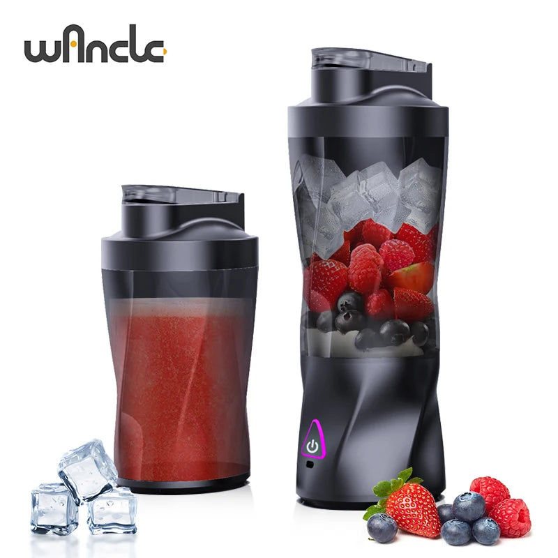 Exprimidor eléctrico portátil, mezclador de frutas frescas, 700 ml, multifuncional, recargable por USB, batidora para batidos, vaso mezclador para exteriores