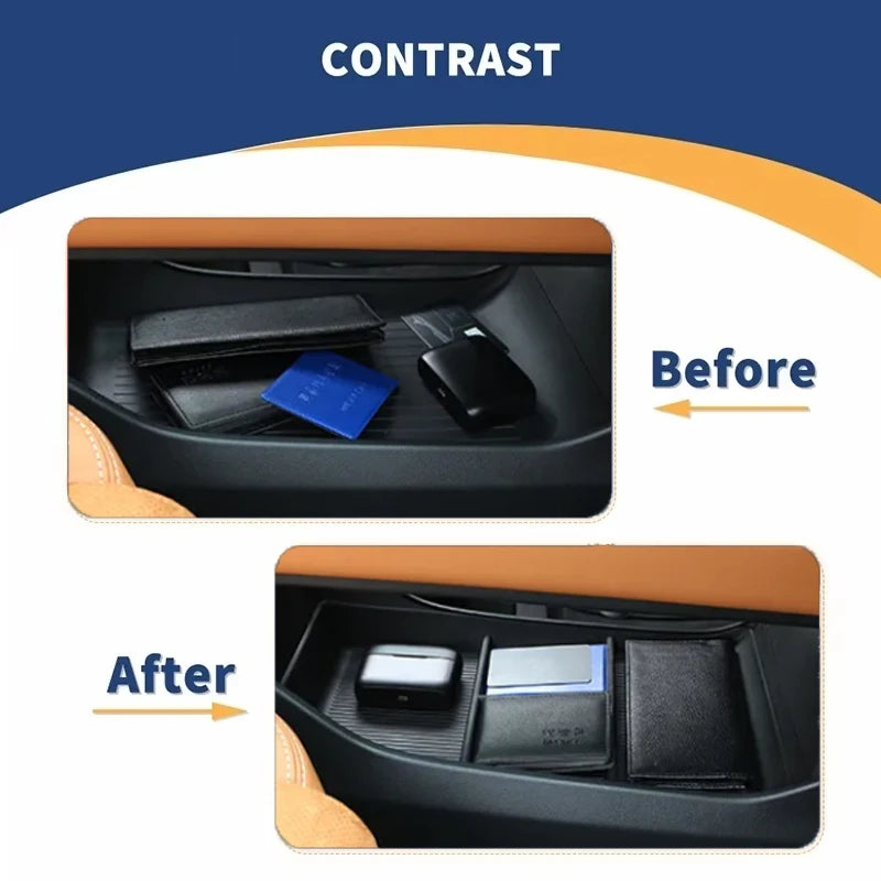 Car Storage Box For Mazda 6e EZ-6 J90A 2024~2027 Anti-dirty Armrest Center Console Boxes Wireless Charging Pads Auto Accessories