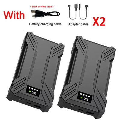 Portable Mobile External Spare Battery 30000mAh or 40000mAh DC Power Bank 5V 12V Vest Cooling Fan Outdoor PowerBank Batteries