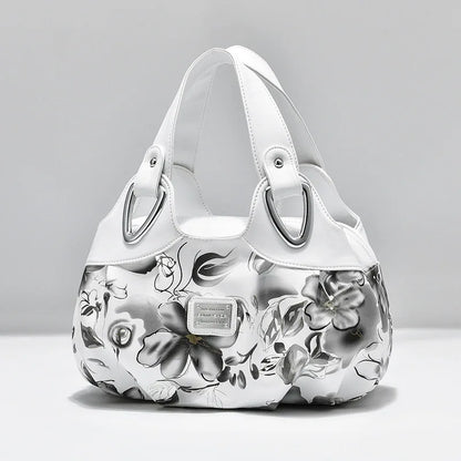 Luxury Handbag Women Printing PU Leather Handle Bag Fashion Brand Lady Tote Big Capacity Shoulder Bag Shopping Purse2024