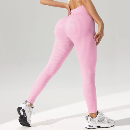 Women Sports Leggings Seamless Yoga Pants w/Tummy Control Sportswear Woman Gym Leggings Women&
