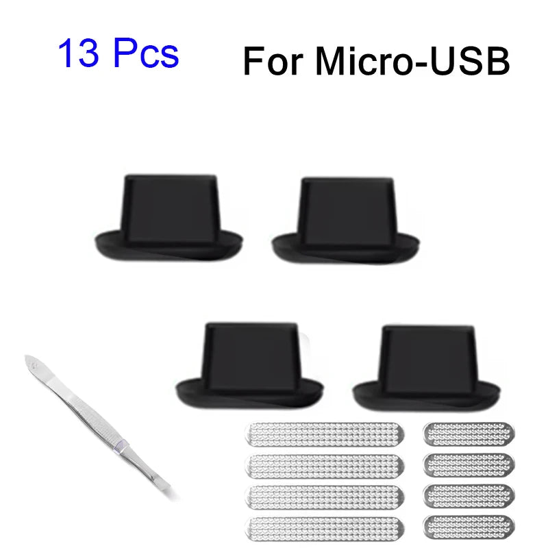 13pcs Universal Metal Mesh Anti Dust Proof Adhesive Net Cover Stickers For iPhone 17 16 15 Pro Max Plus Speaker Hole Anti-Dust