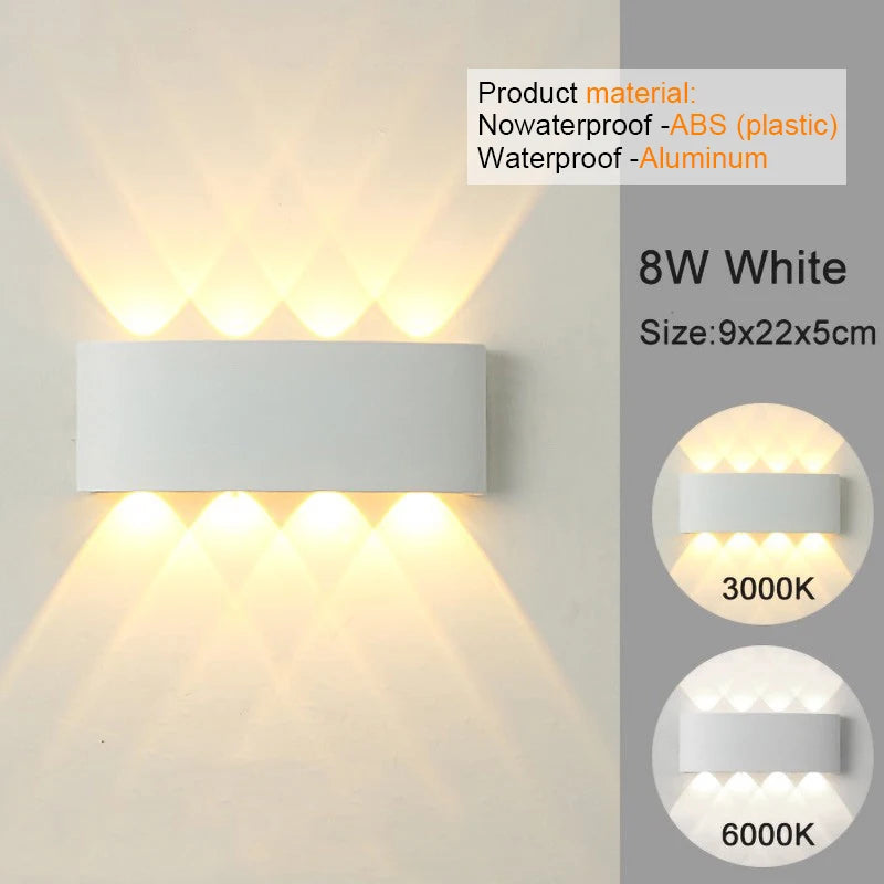 Aplique LED Moderno Interior/Exterior