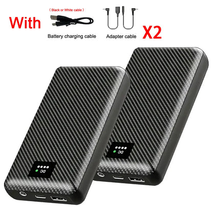 Portable Mobile External Spare Battery 30000mAh or 40000mAh DC Power Bank 5V 12V Vest Cooling Fan Outdoor PowerBank Batteries
