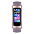Reloj Inteligente Delgado Hombres Mujeres Pulsera Inteligente 1.1 Pulgadas Amoled Frecuencia Cardíaca Impermeable Temperatura Corporal Rastreador de Actividad Física