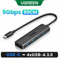 UGREEN USB 3.0 HUB 4 Ports USB-C HUB Slim for Mouse Keyboard Compatible with MacBook Pro Air Laptop Desktop PC Xbox PS5 Splitter