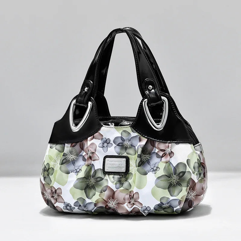 Luxury Handbag Women Printing PU Leather Handle Bag Fashion Brand Lady Tote Big Capacity Shoulder Bag Shopping Purse2024
