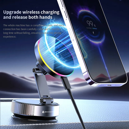 Magnetic Car Wireless Charger Universal Car Phone Holder Mount Fast Charging for iPhone 15 14 13 12 Pro Max Mini Magnet Chargers