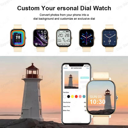 20226 Nuevo Smartwatch de 1.83 pulgadas con llamadas, notificaciones, monitoreo del sueño, seguimiento de actividad, reloj inteligente compatible con Android e iOS
