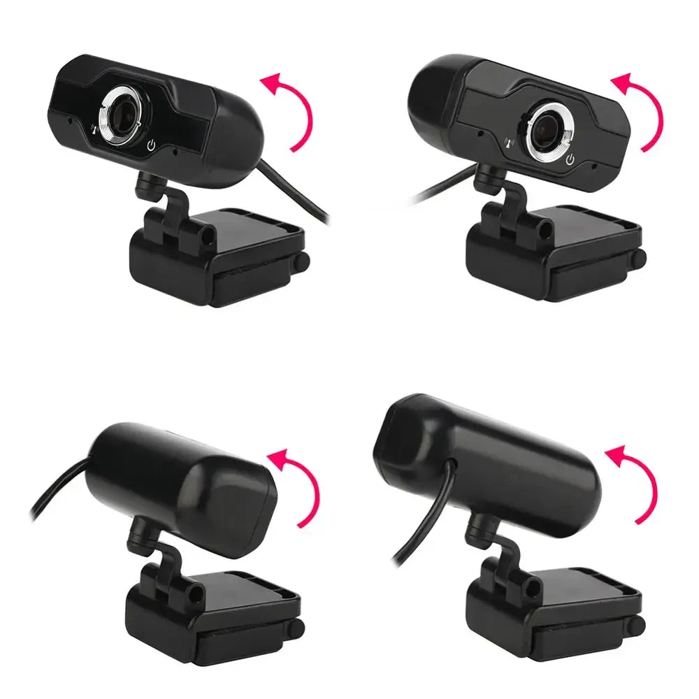 HD Webcam Built-in Dual Mics Smart 1080P Web Camera USB Pro Stream Camera for Desktop Laptops PC Game Cam for OS Windows10/8