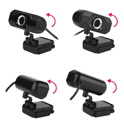 HD Webcam Built-in Dual Mics Smart 1080P Web Camera USB Pro Stream Camera for Desktop Laptops PC Game Cam for OS Windows10/8