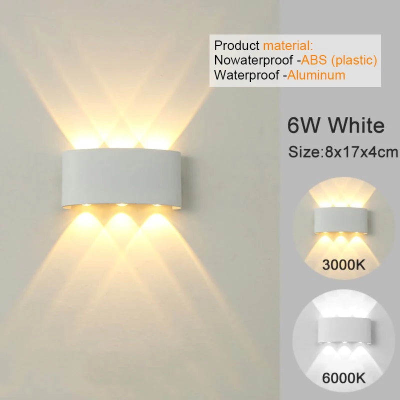 Aplique LED Moderno Interior/Exterior