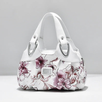 Luxury Handbag Women Printing PU Leather Handle Bag Fashion Brand Lady Tote Big Capacity Shoulder Bag Shopping Purse2024