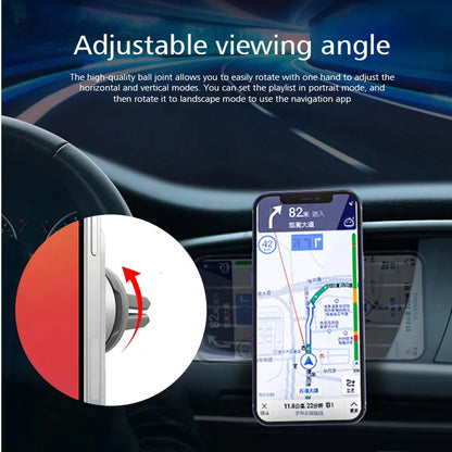 Magnetic Car Wireless Charger For iPhone 16 15 14 13 12 Pro Max Mini Macsafe Car Phone Holder Stand Mount Fast Charging Station