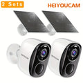 Security Cameras Wireless Outdoor, 2K 3MP Battery Powered WiFi Security Camera with Spotlight Siren, 2-Way Audio, Waterproof