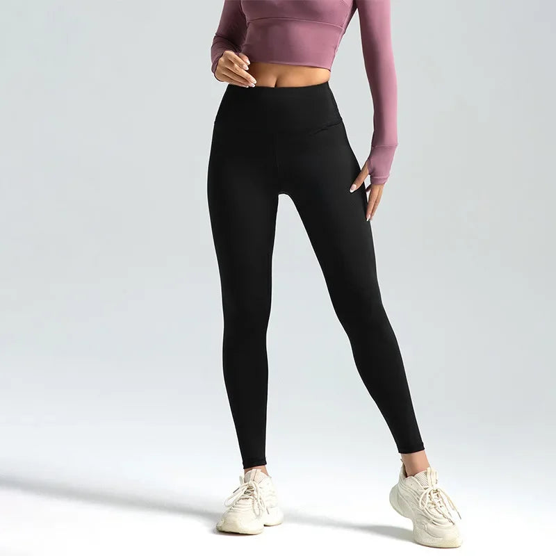 Leggings deportivos nuevos de 2025 para mujer, de cintura alta, para yoga, suaves y transpirables, mallas deportivas, leggings, fitness, gimnasio, pantalones elásticos Y2K